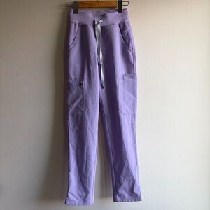 Figs Light Purple Drawstring Pants